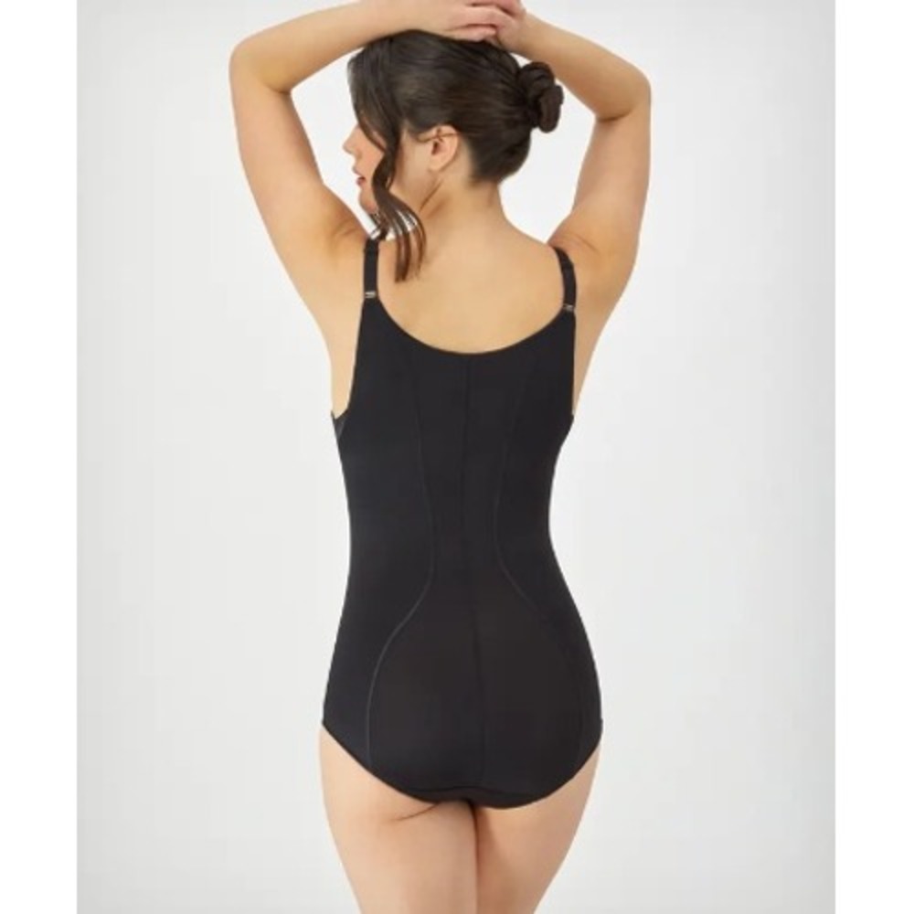 Maidenform Open-Bust Tummy Control Shapewear Bodysuit Black Large FL2656 - Picture 2 of 7